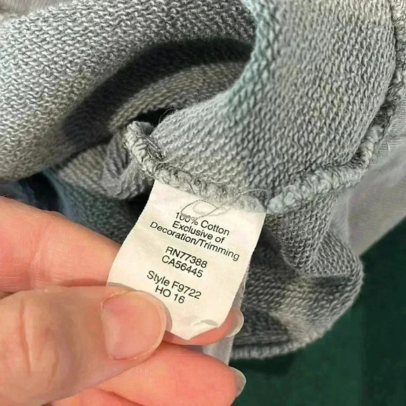 Madewell garment dyed funnel neck grey sweatshirt F9722 size M - Picture 7 of 10